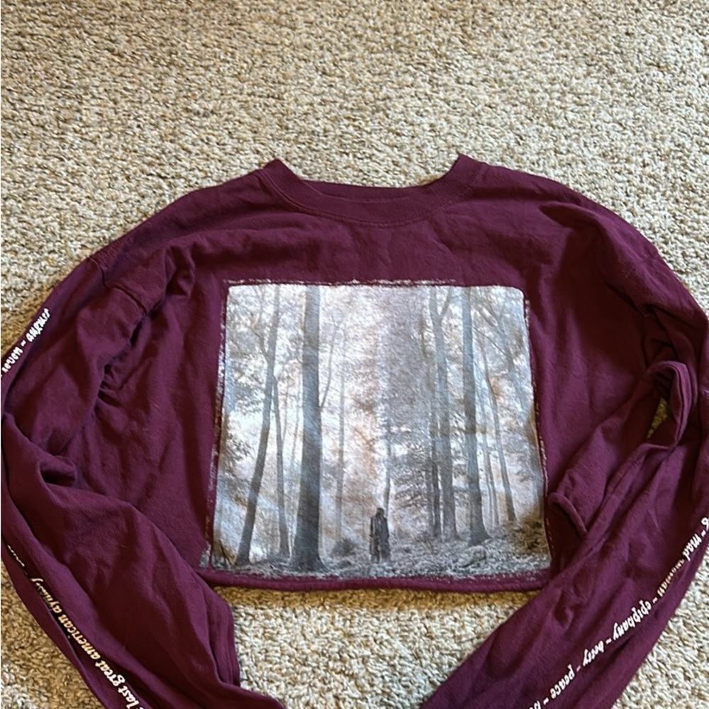 Taylor Swift Evermore Crop Top